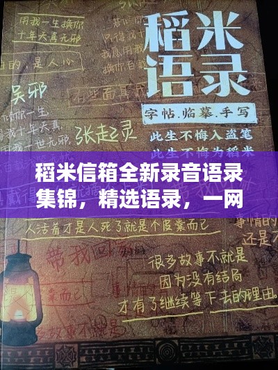 稻米信箱全新录音语录集锦，精选语录，一网打尽！