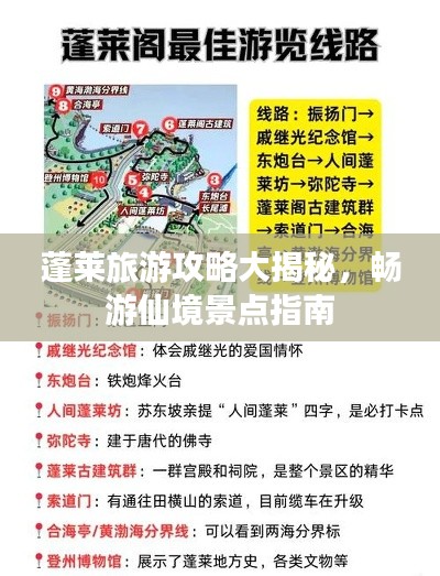 蓬莱旅游攻略大揭秘，畅游仙境景点指南
