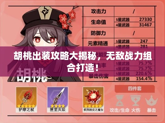 胡桃出装攻略大揭秘，无敌战力组合打造！